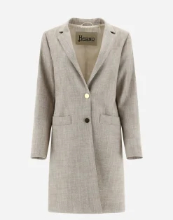 Herno Coat In Luxury Twill