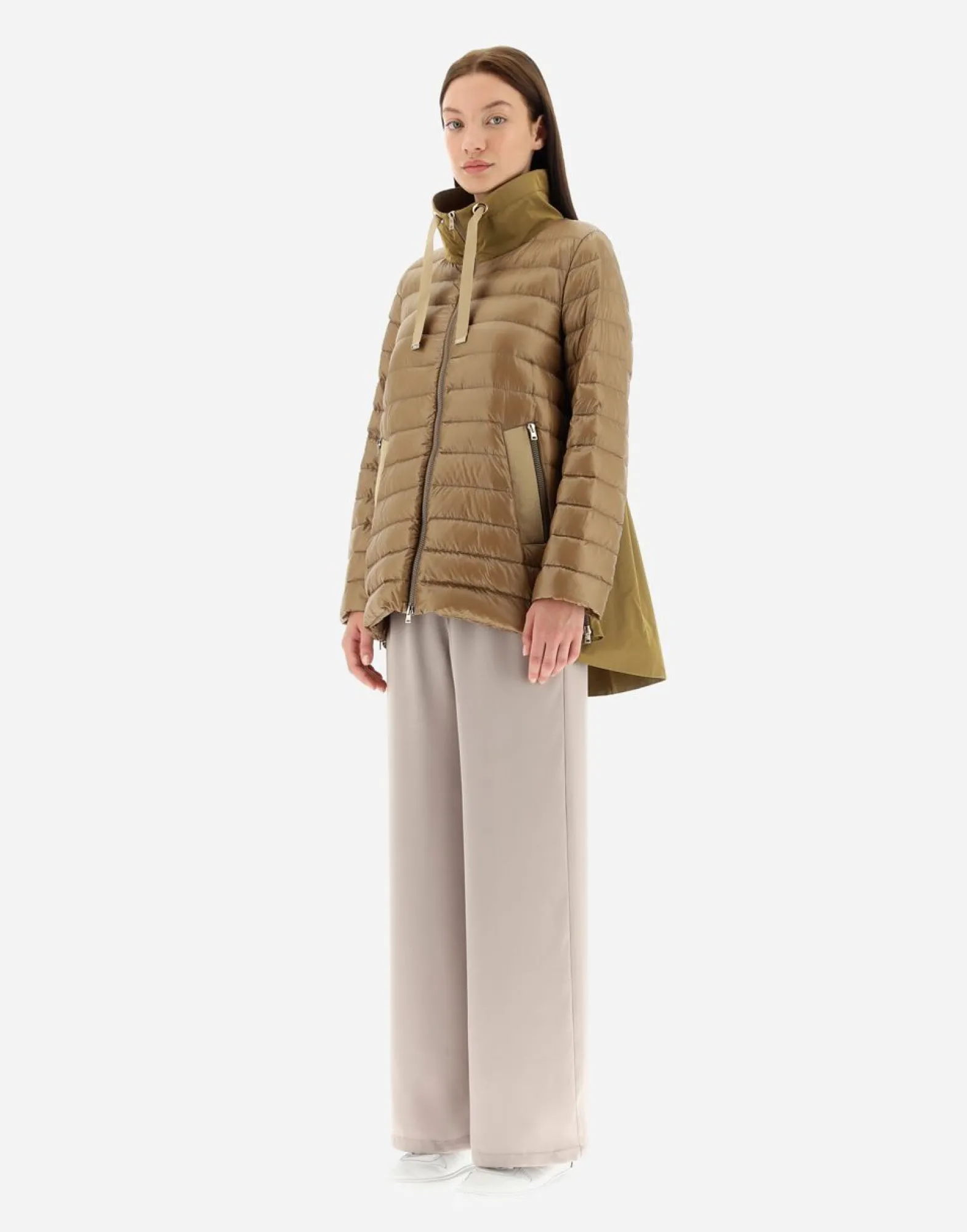Herno Coat In Nylon Ultralight & New Techno Taffeta