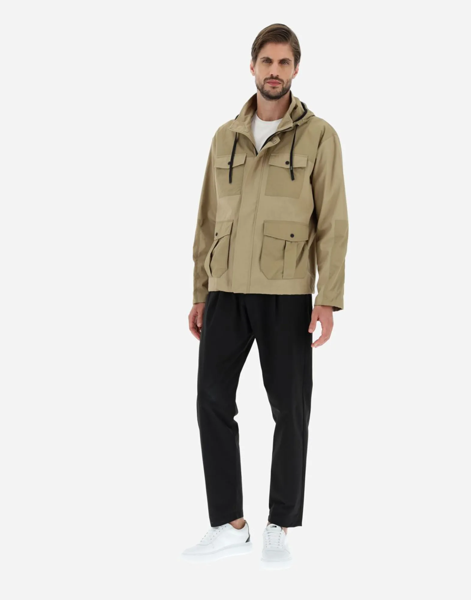 Herno Field Jacket In Delon & Ultralight Crease