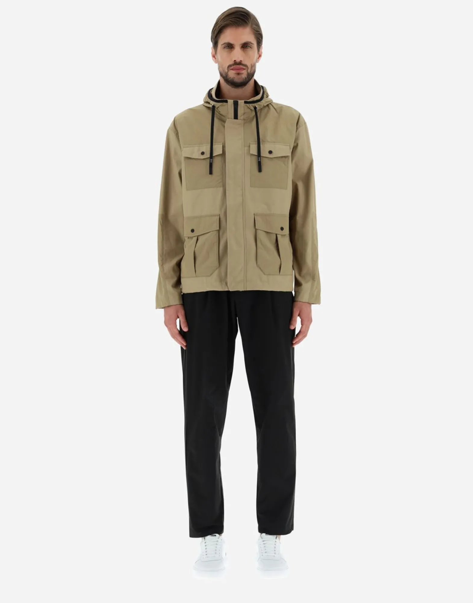 Herno Field Jacket In Delon & Ultralight Crease