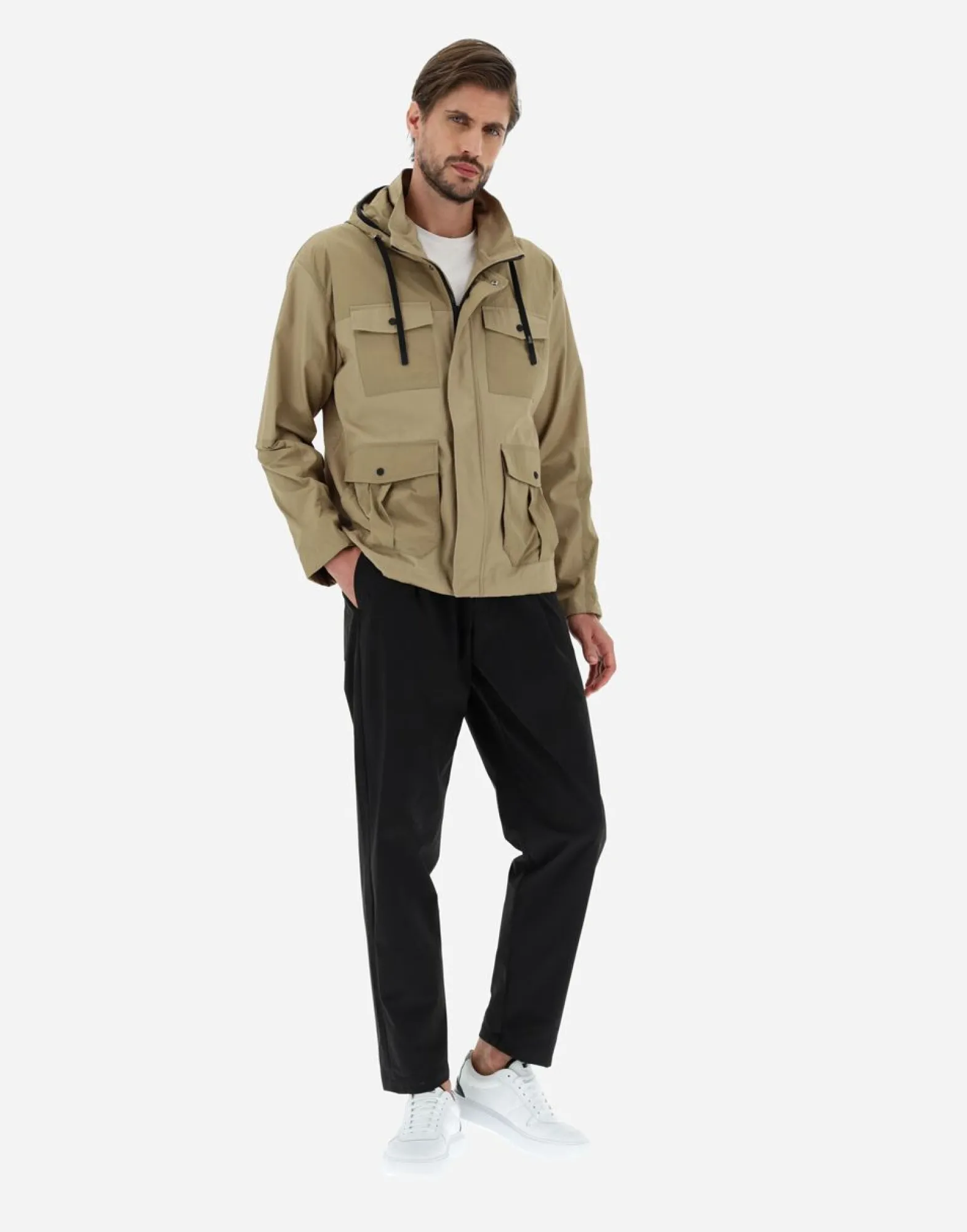 Herno Field Jacket In Delon & Ultralight Crease