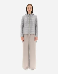 Herno Hooded Bomber Jacket In Nylon Ultralight