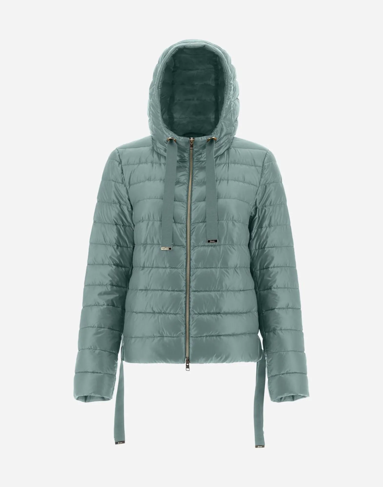 Herno Hooded Bomber Jacket In Nylon Ultralight