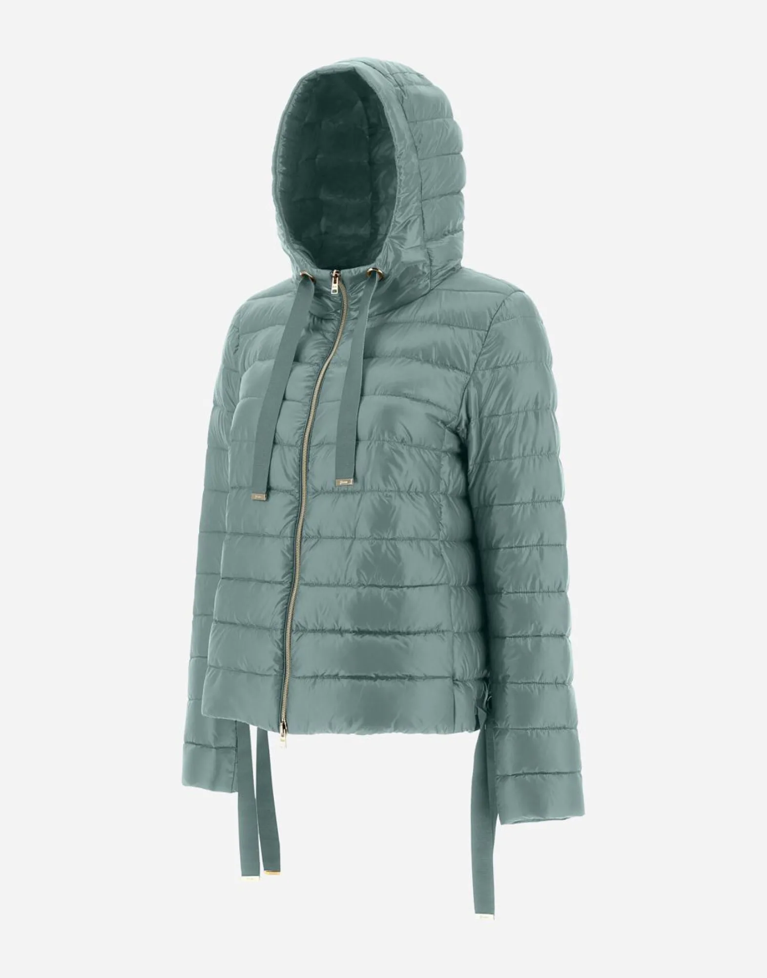 Herno Hooded Bomber Jacket In Nylon Ultralight