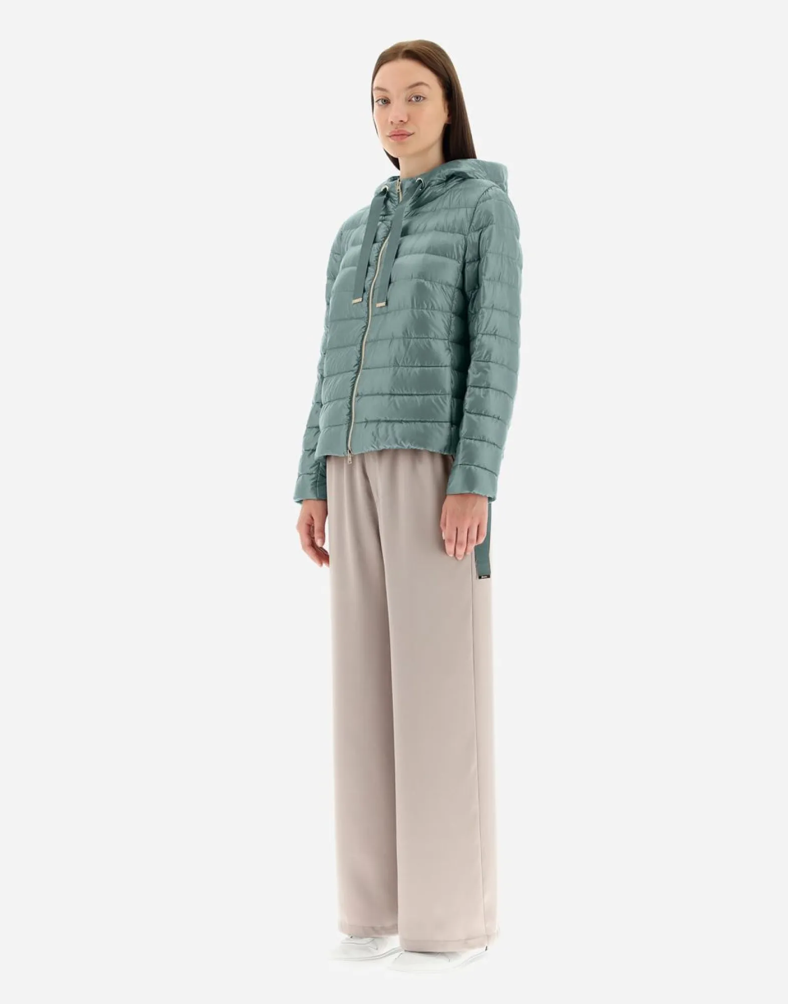 Herno Hooded Bomber Jacket In Nylon Ultralight