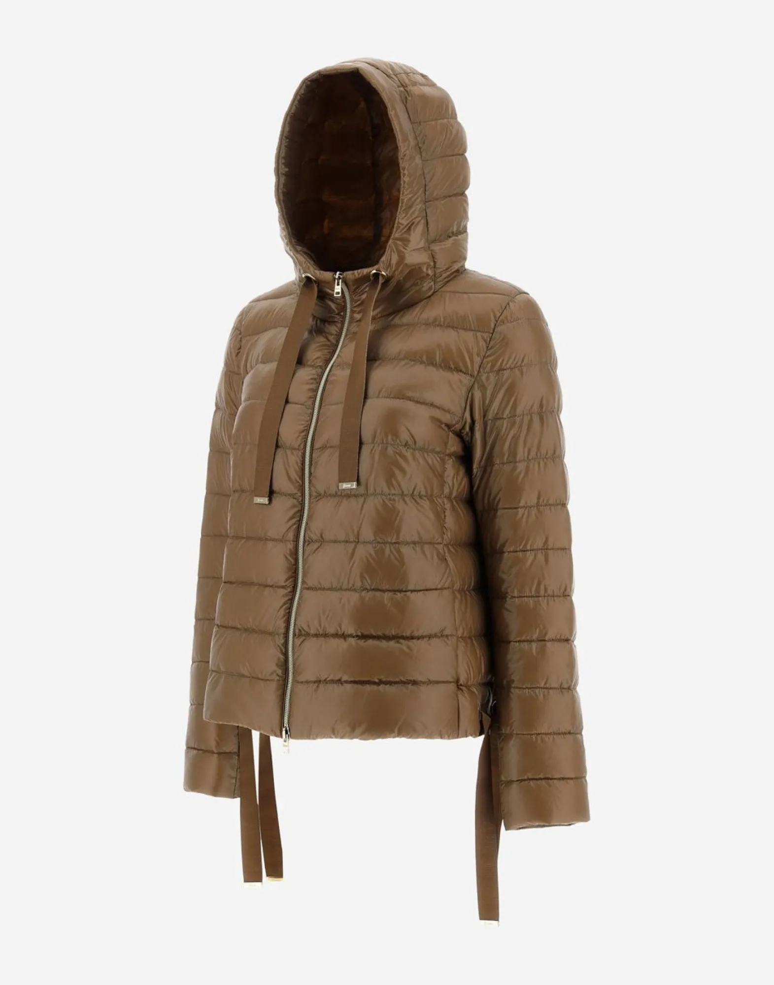 Herno Hooded Bomber Jacket In Nylon Ultralight