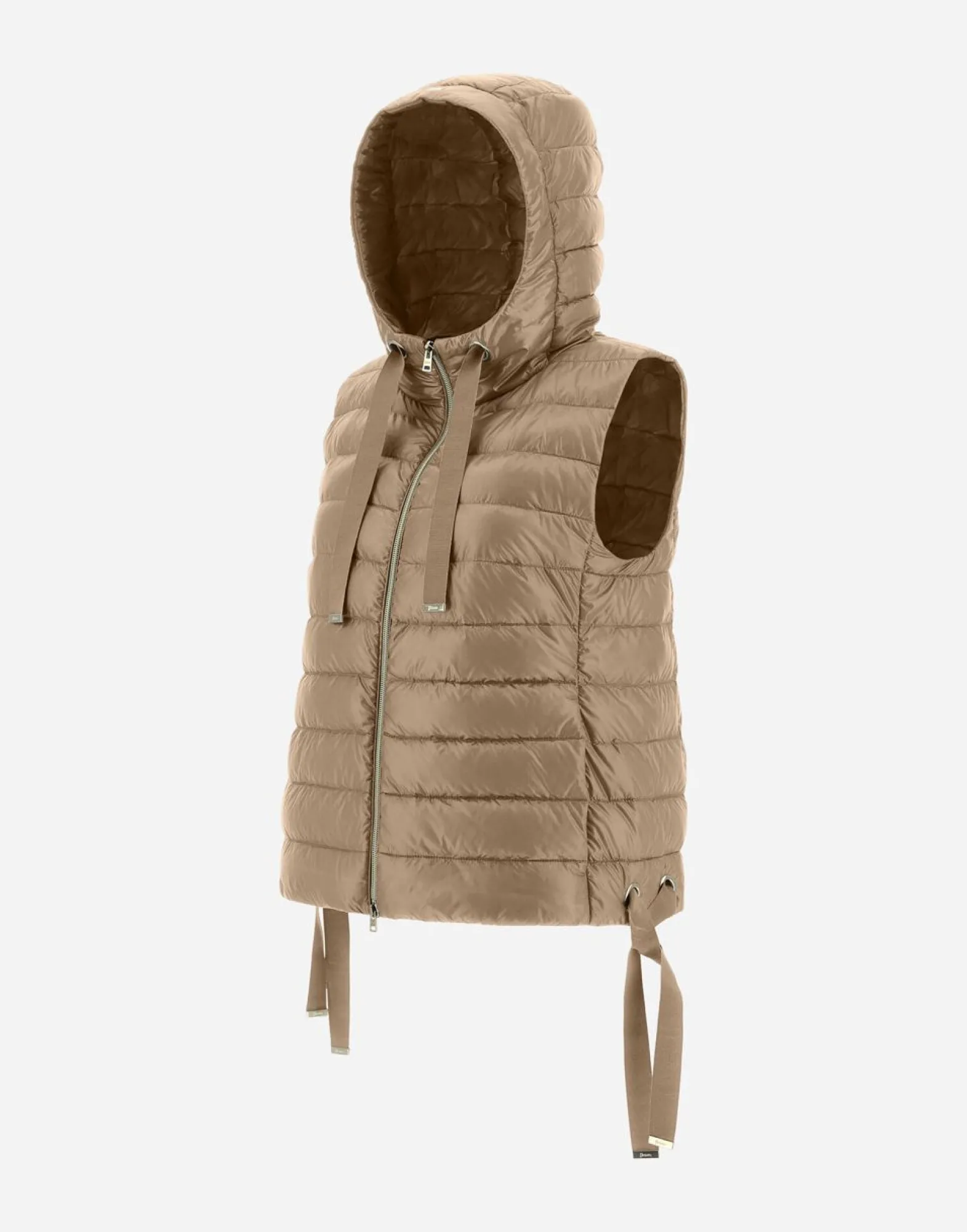 Herno Hooded Waistcoat In Nylon Ultralight