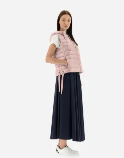 Herno Hooded Waistcoat In Nylon Ultralight