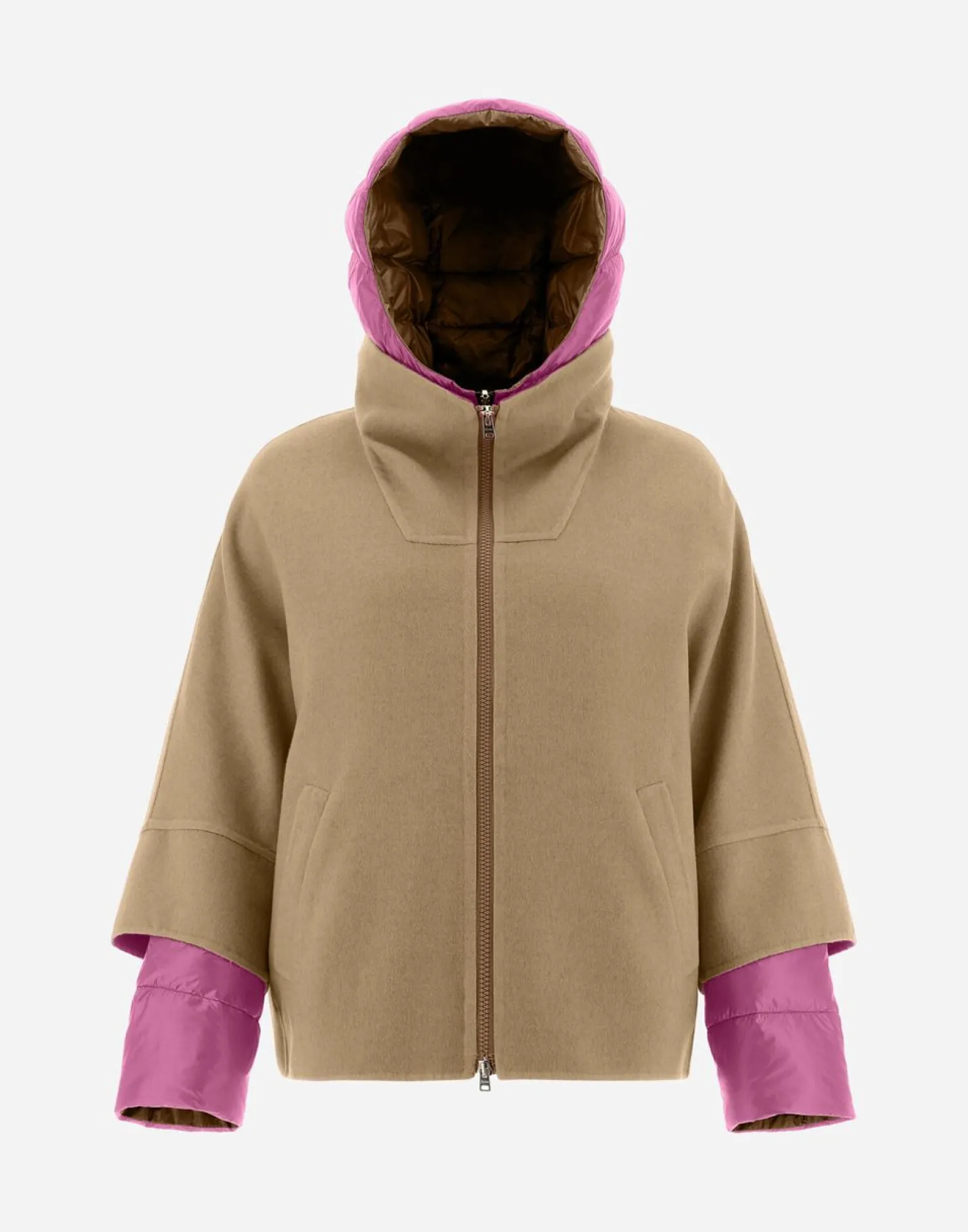 Herno 2-In-1 Double Wool And Reversible Nylon Ultralight Jacket
