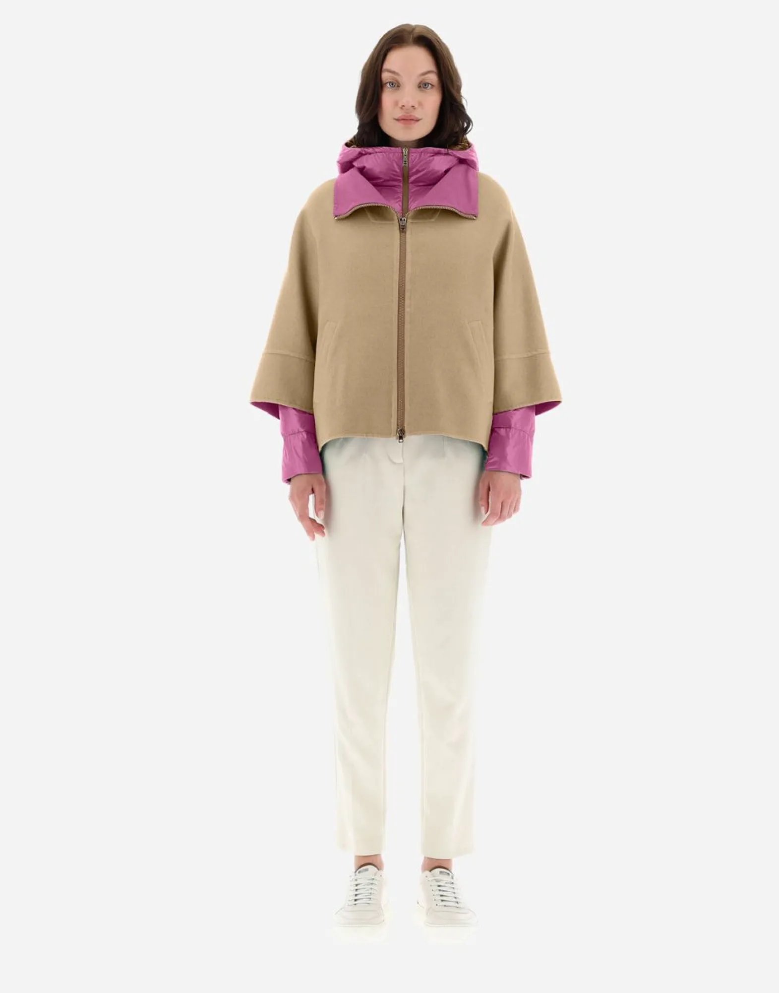 Herno 2-In-1 Double Wool And Reversible Nylon Ultralight Jacket