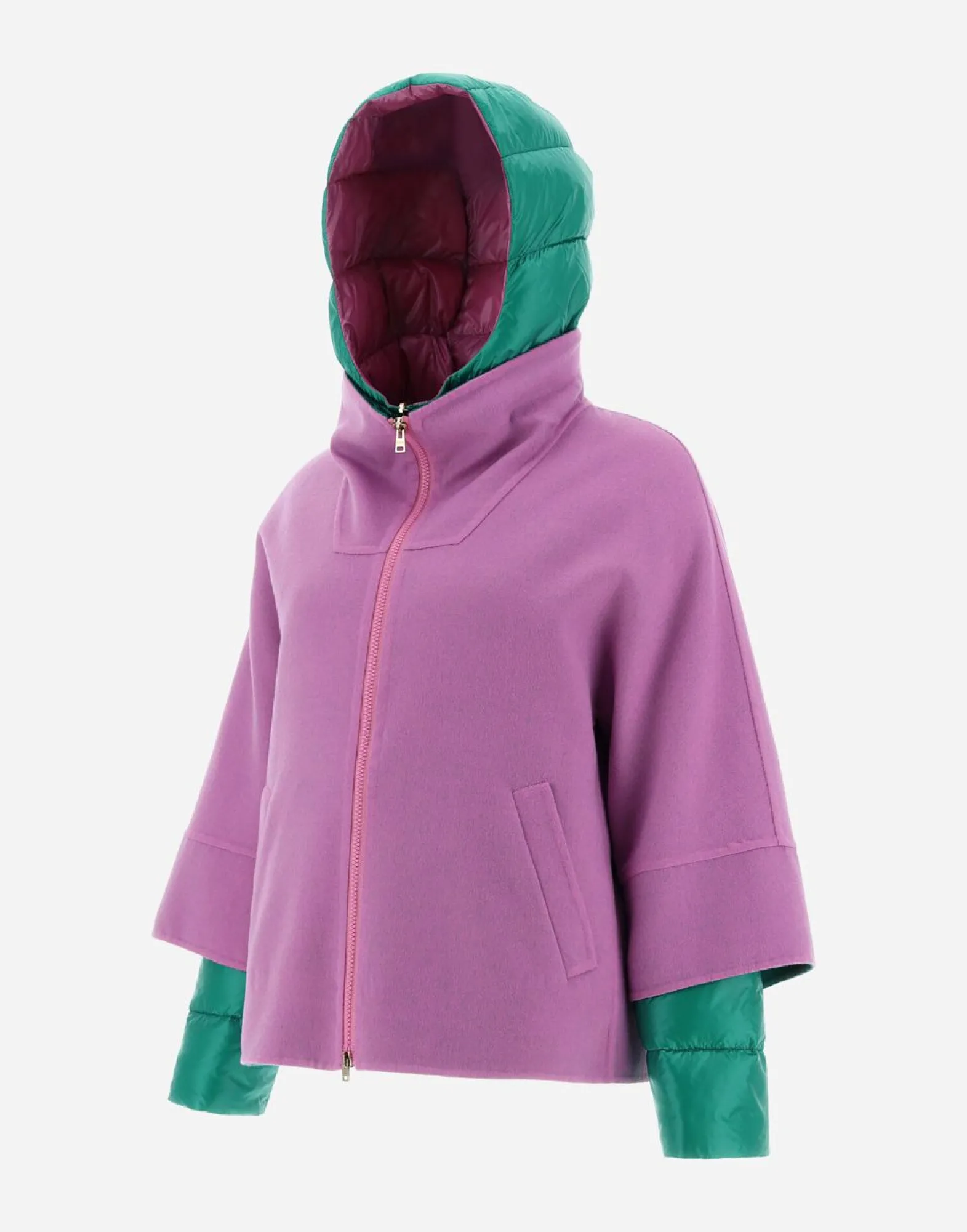 Herno 2-In-1 Double Wool And Reversible Nylon Ultralight Jacket