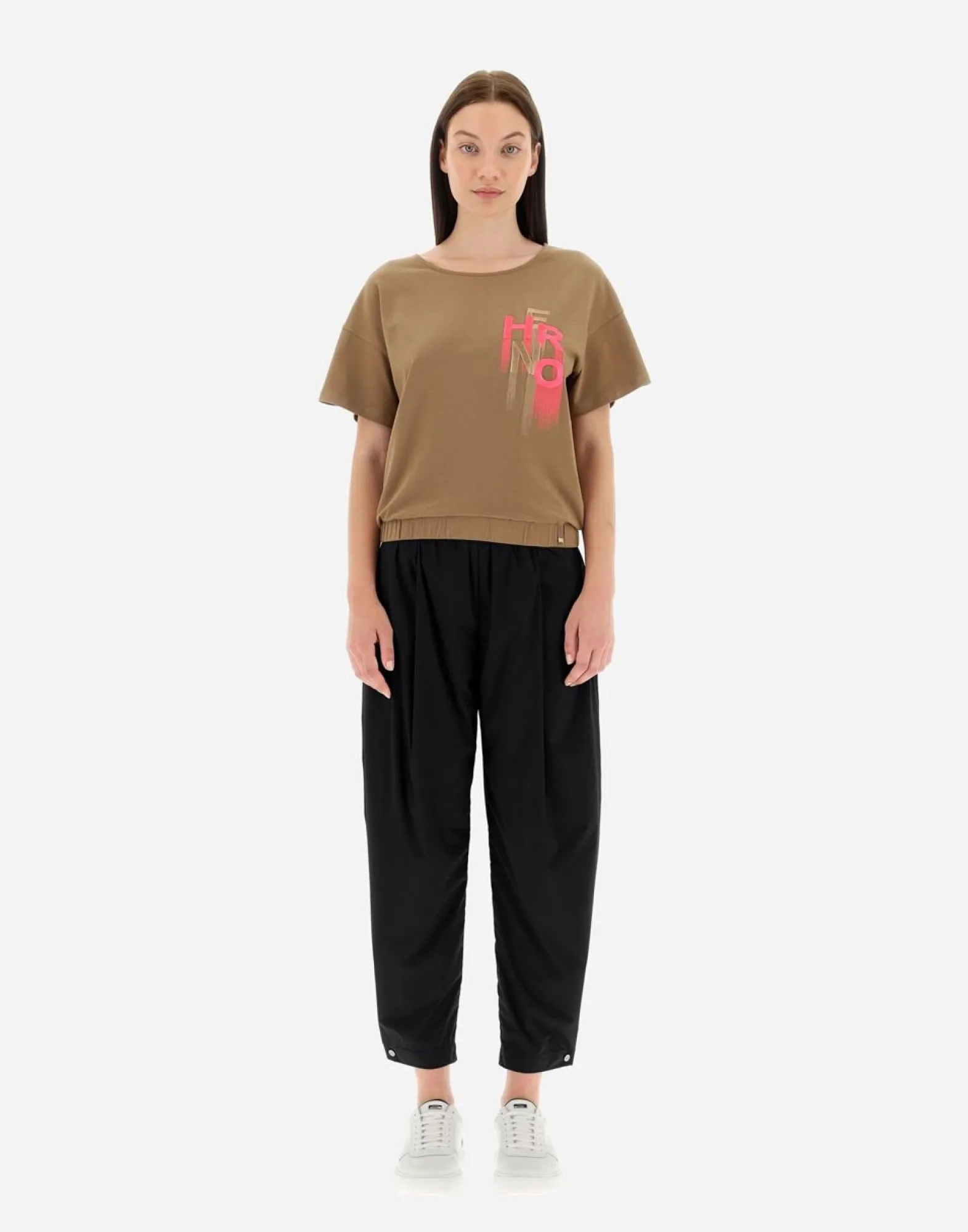 Herno Interlock Jersey T-Shirt With Embroidery