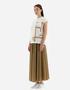 Herno Interlock Jersey T-Shirt With Kimono Sleeves