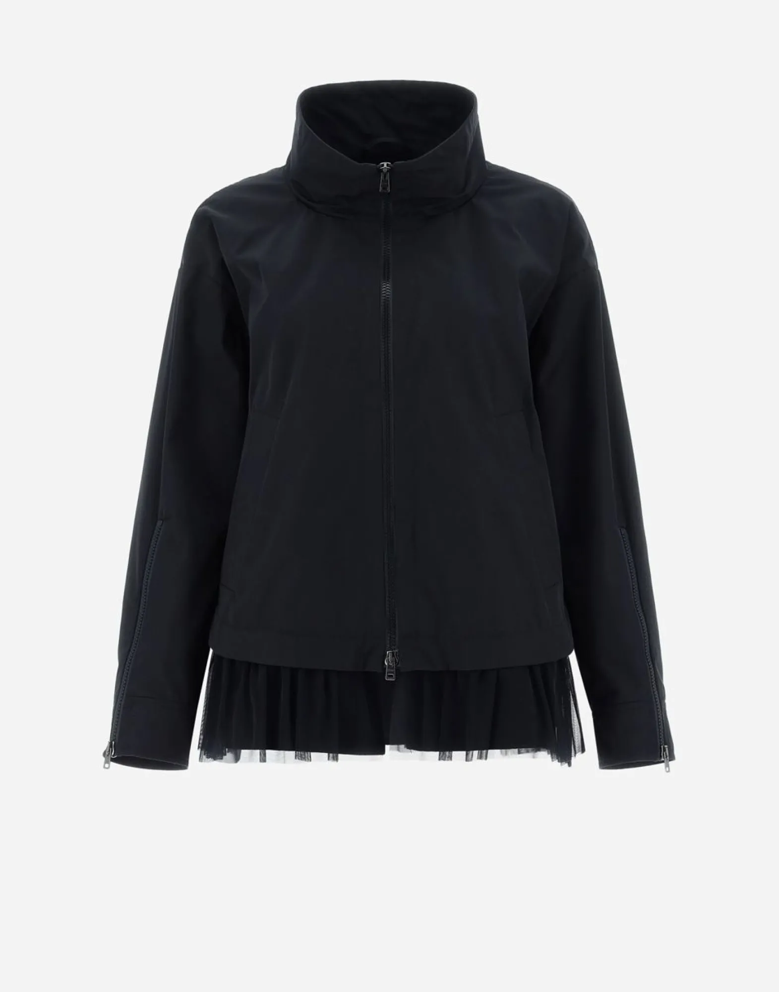 Herno Jacket In Compact Nylon & Tulle