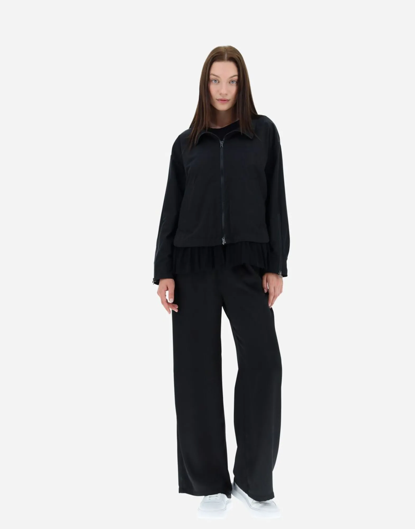 Herno Jacket In Compact Nylon & Tulle