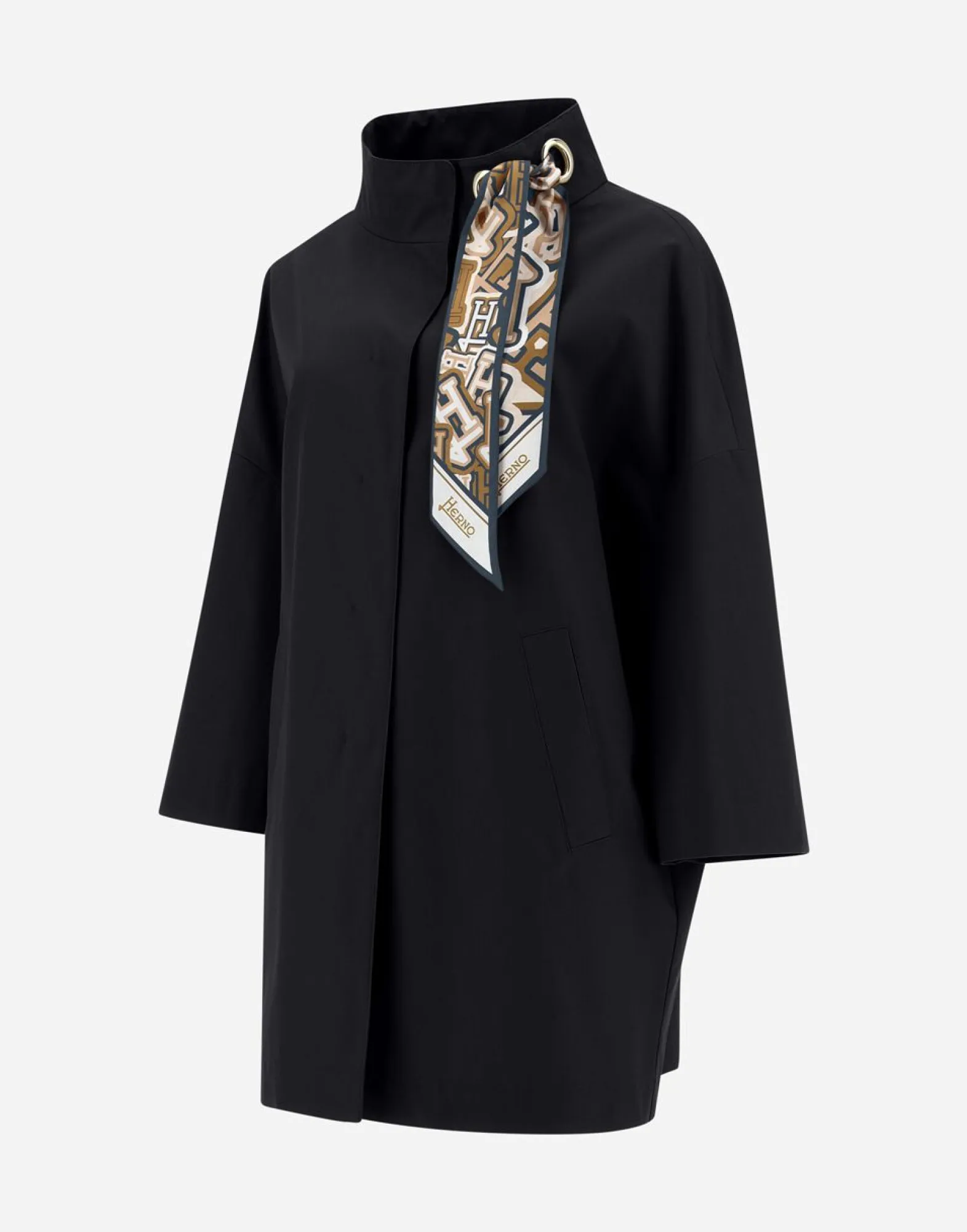 Herno Jacket In Delon With Foulard