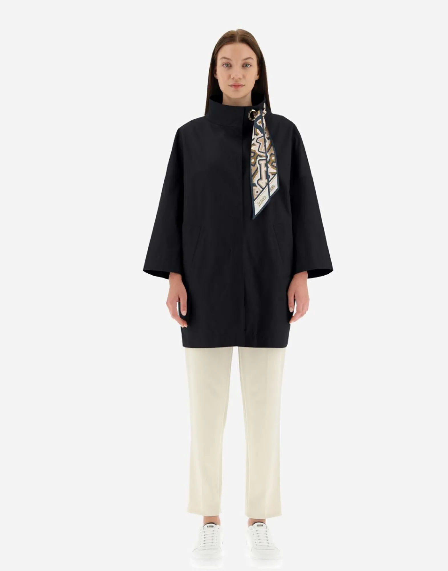 Herno Jacket In Delon With Foulard
