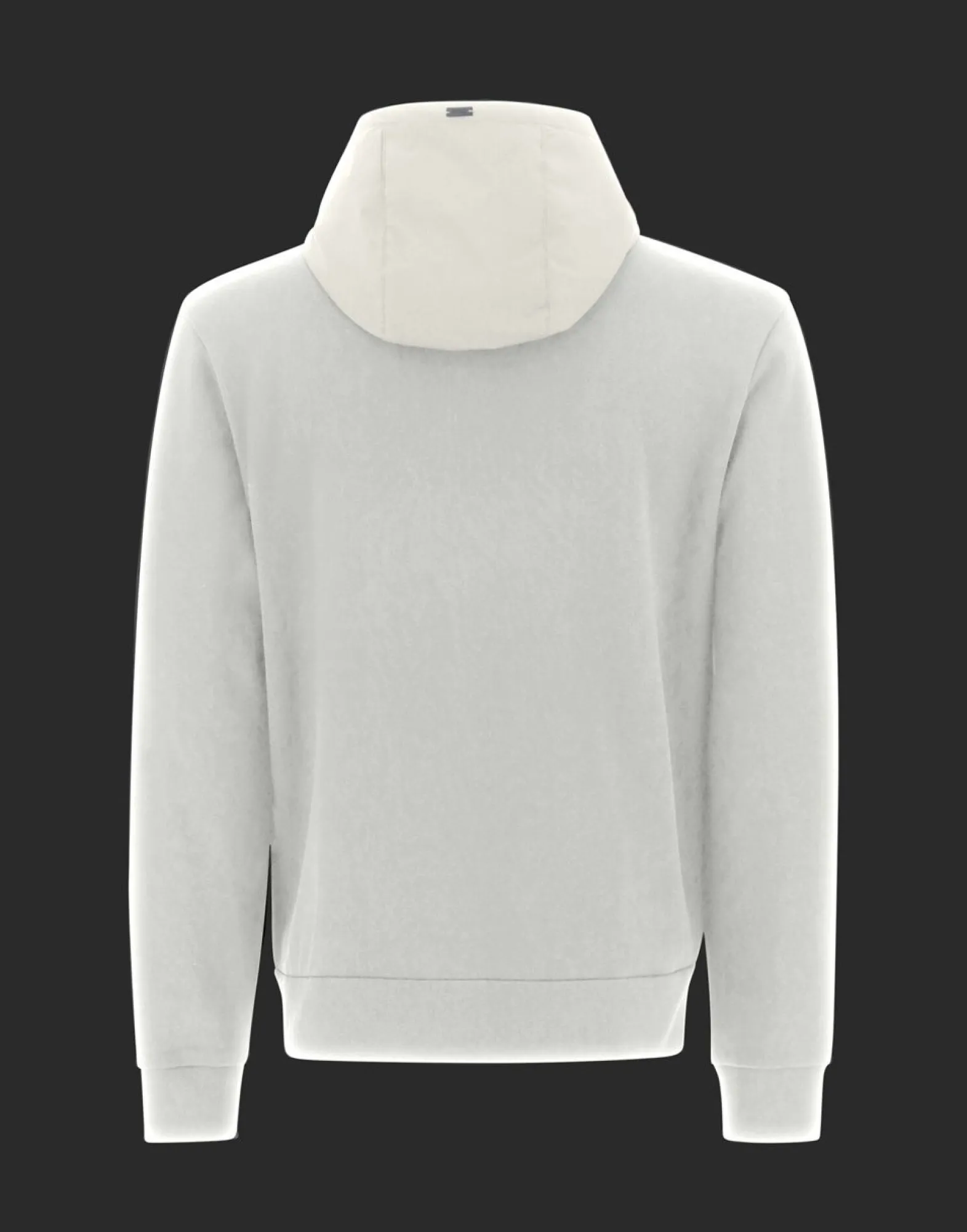 Herno Laminar Bomber Jacket In Cotton Sweater With Nylon Details