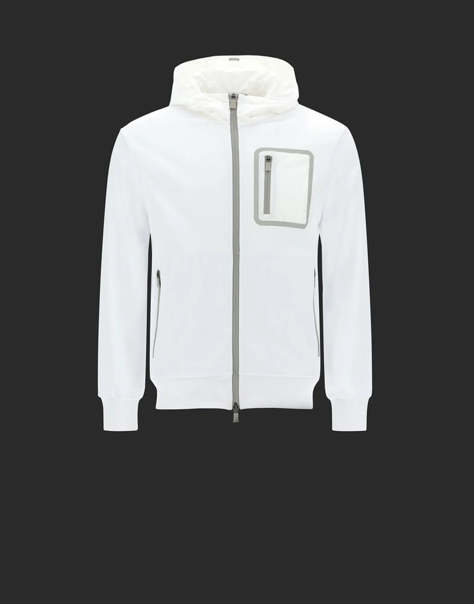Herno Laminar Cotton Sweater Bomber