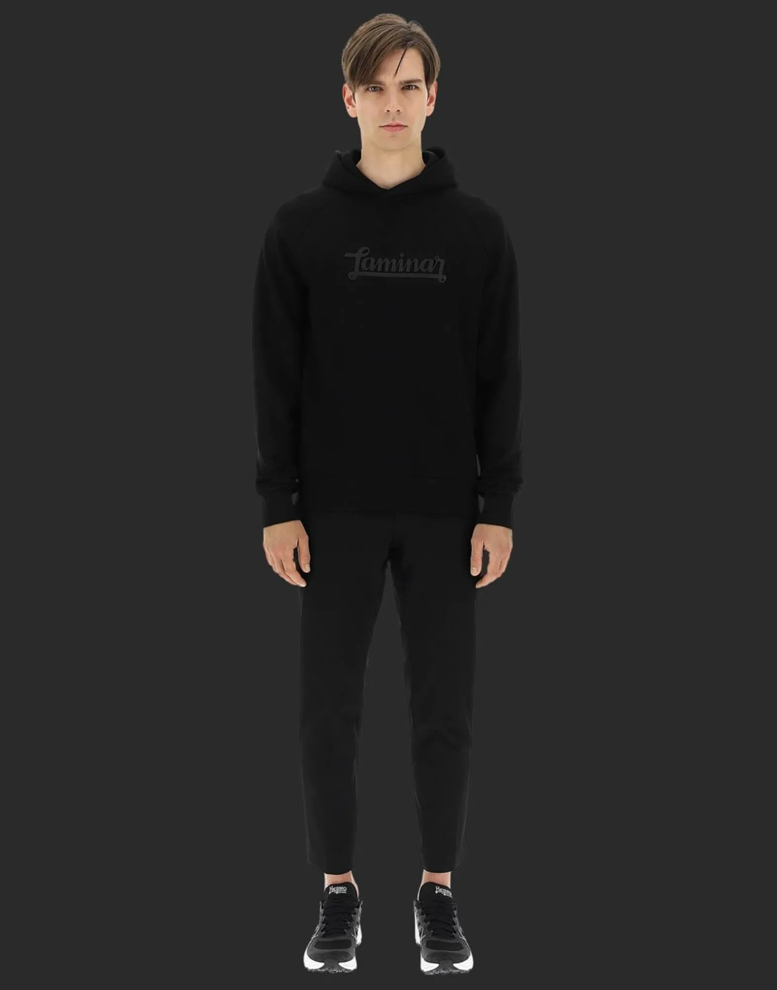 Herno Laminar Cotton Sweater Hoodie With Logo