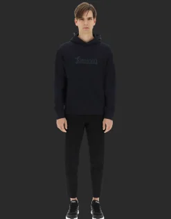 Herno Laminar Cotton Sweater Hoodie With Logo