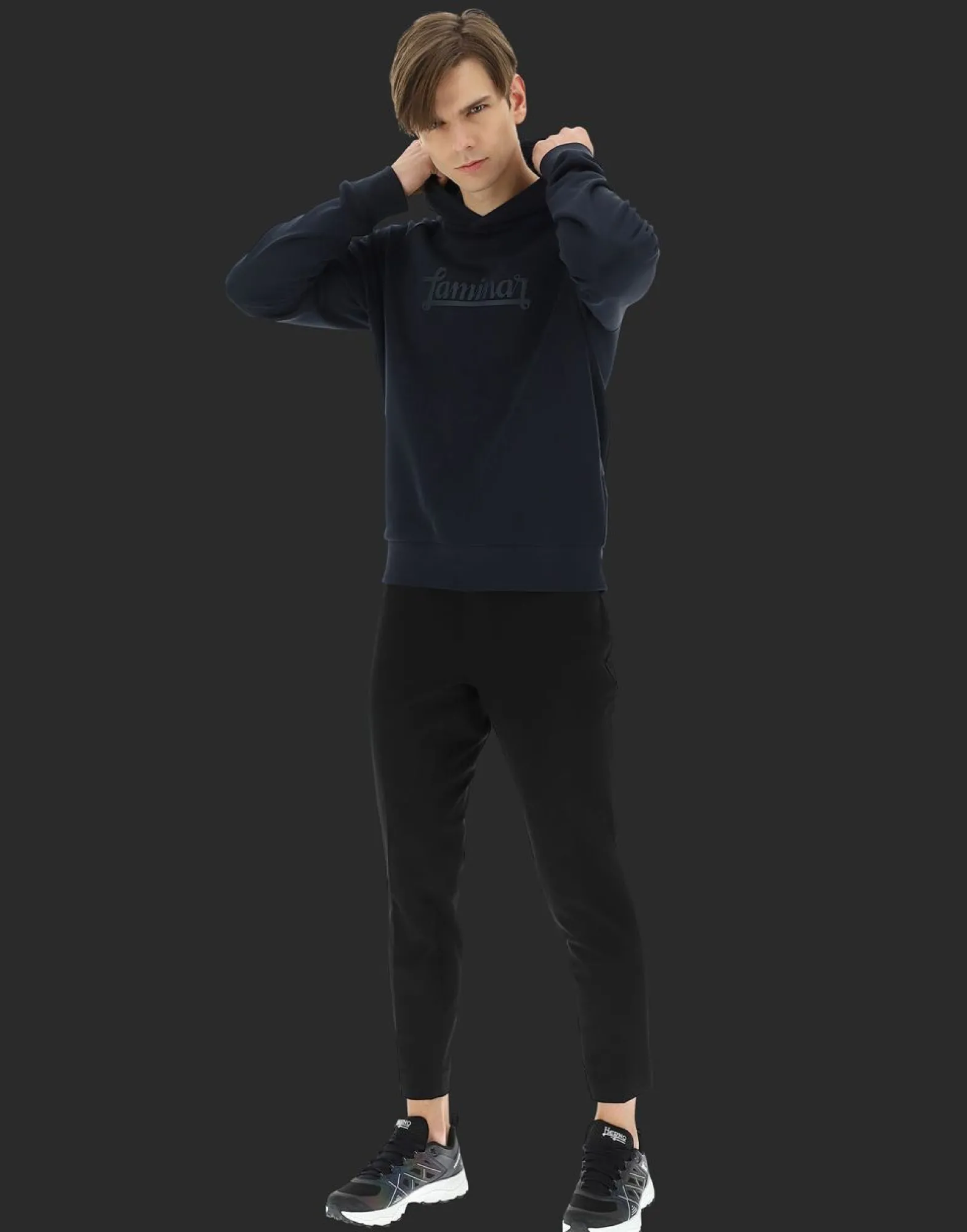 Herno Laminar Cotton Sweater Hoodie With Logo
