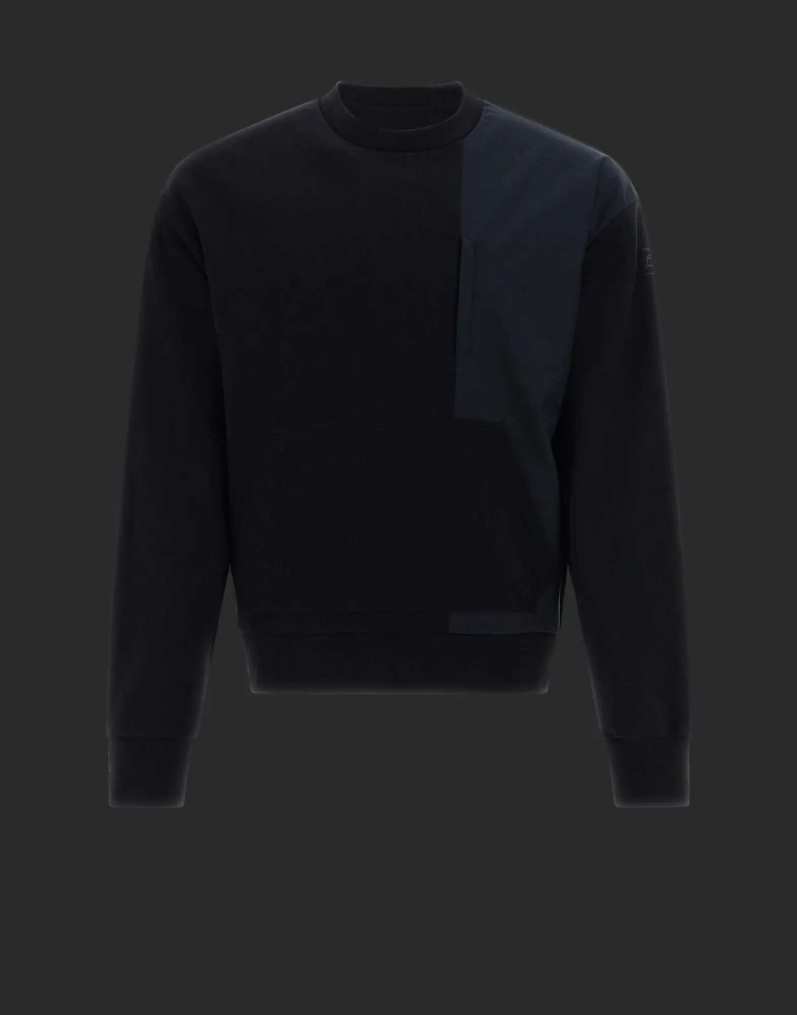Herno Laminar Sweatshirt In Cotton Sweater With Nylon Details