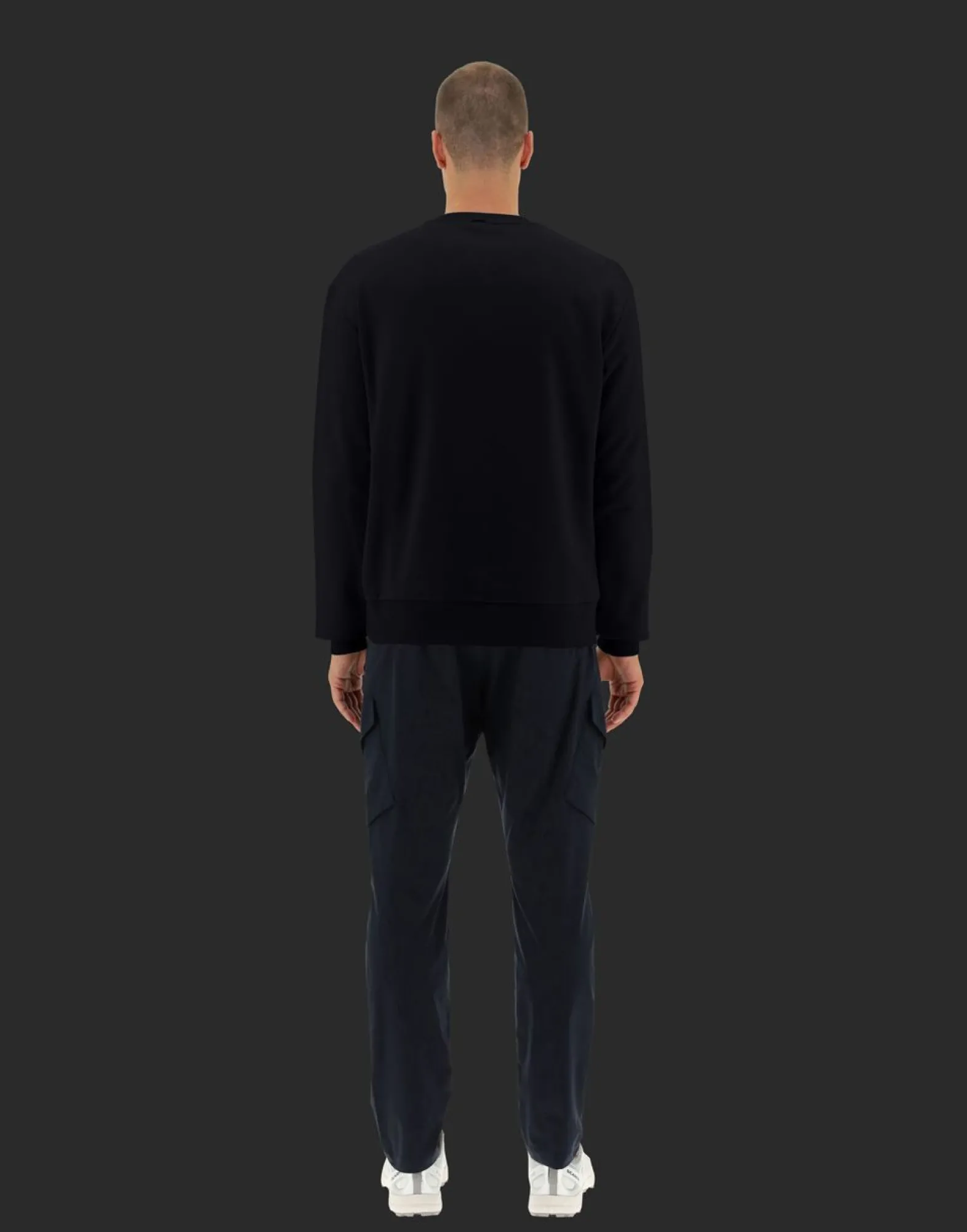 Herno Laminar Sweatshirt In Cotton Sweater With Nylon Details