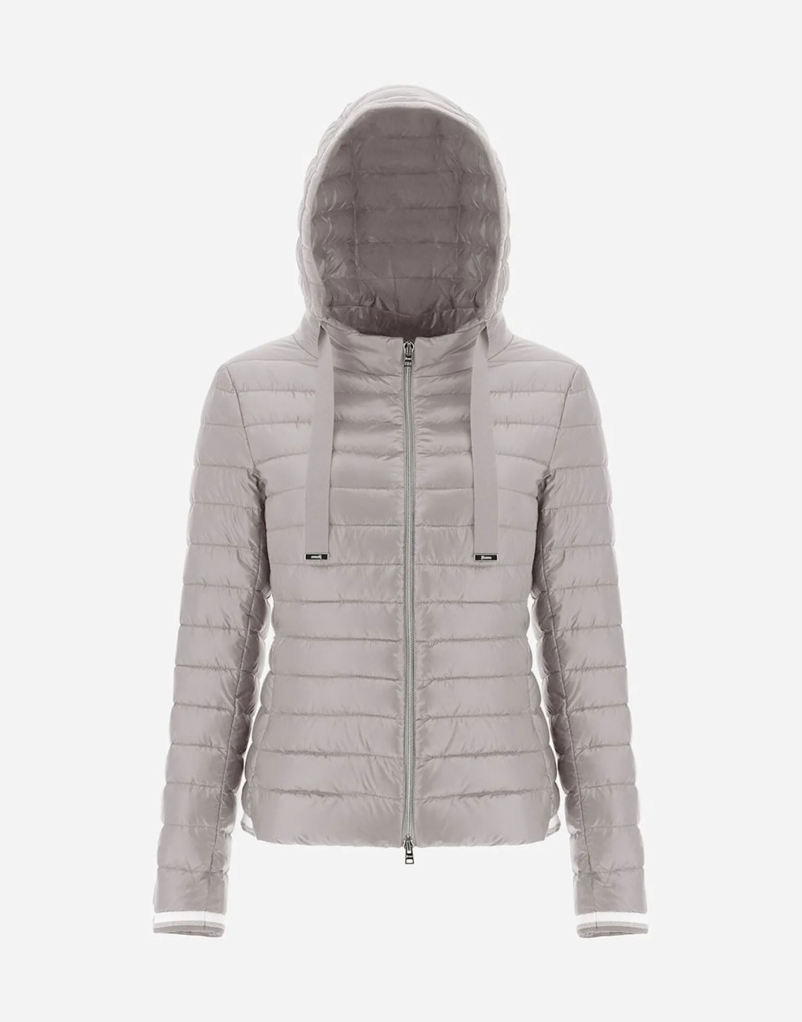 Herno Nylon Ultralight Bomber With Lurex Sweater