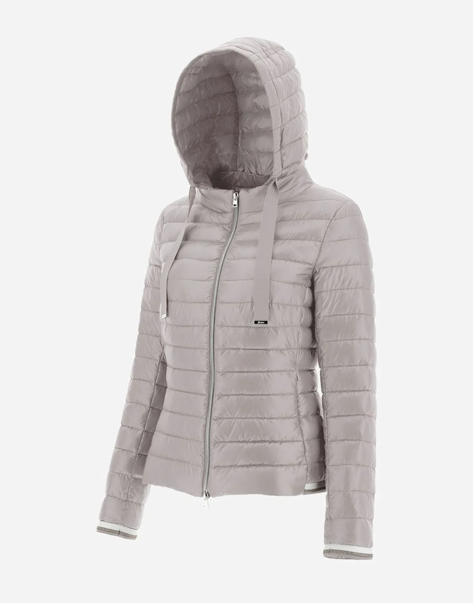 Herno Nylon Ultralight Bomber With Lurex Sweater
