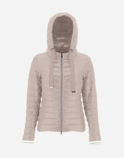 Herno Nylon Ultralight Bomber With Lurex Sweater