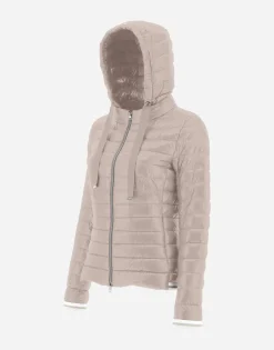 Herno Nylon Ultralight Bomber With Lurex Sweater