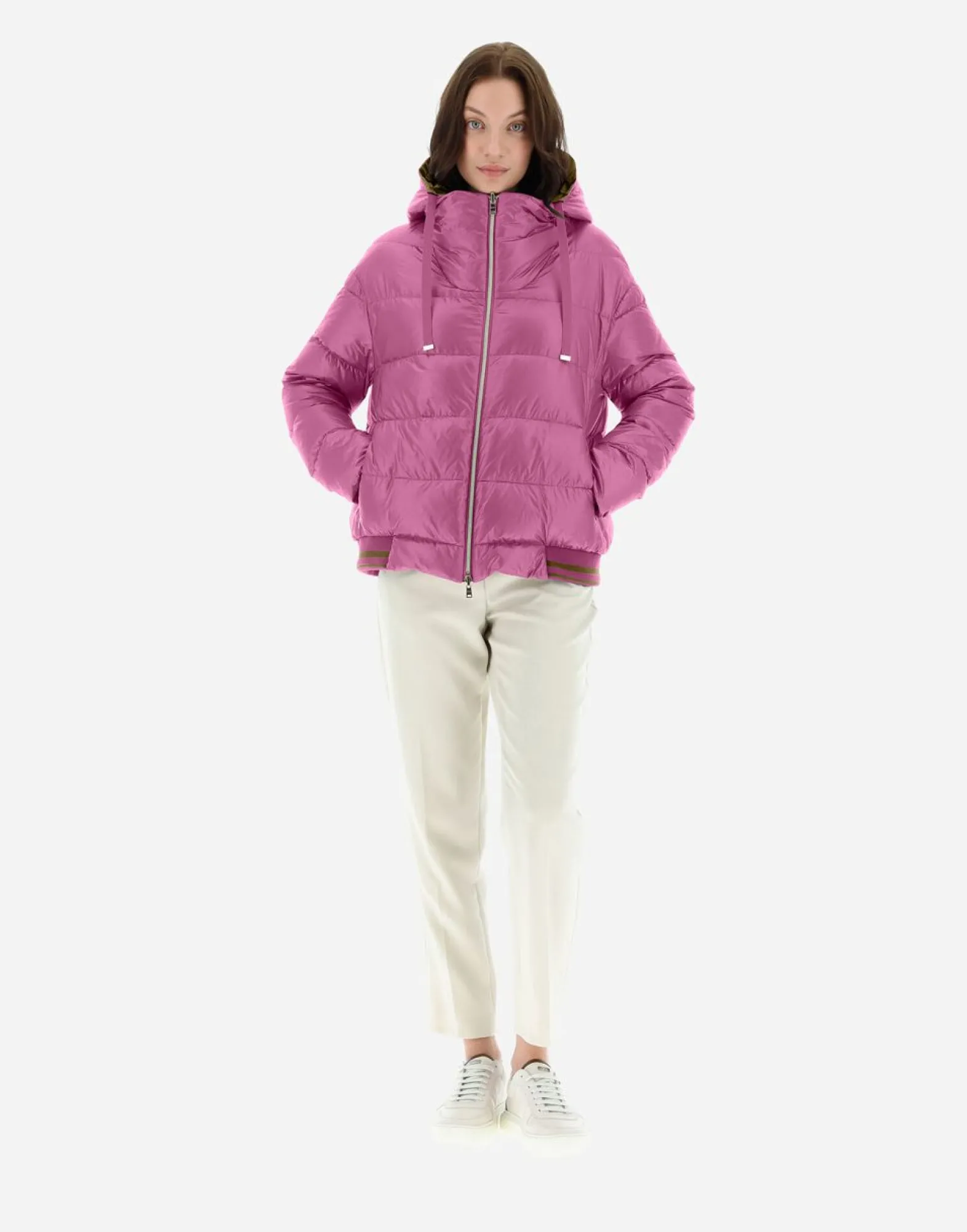 Herno Nylon Ultralight Reversible New Techno Taffeta Bomber