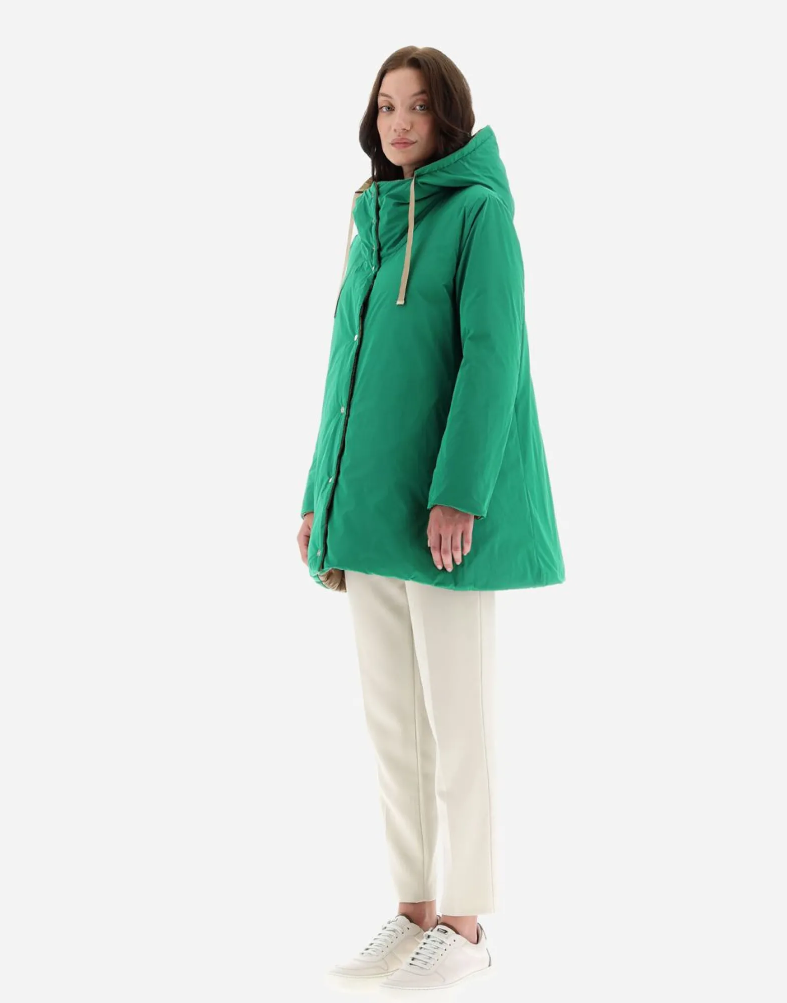 Herno Nylon Ultralight Reversible New Techno Taffeta A-Shape Jacket