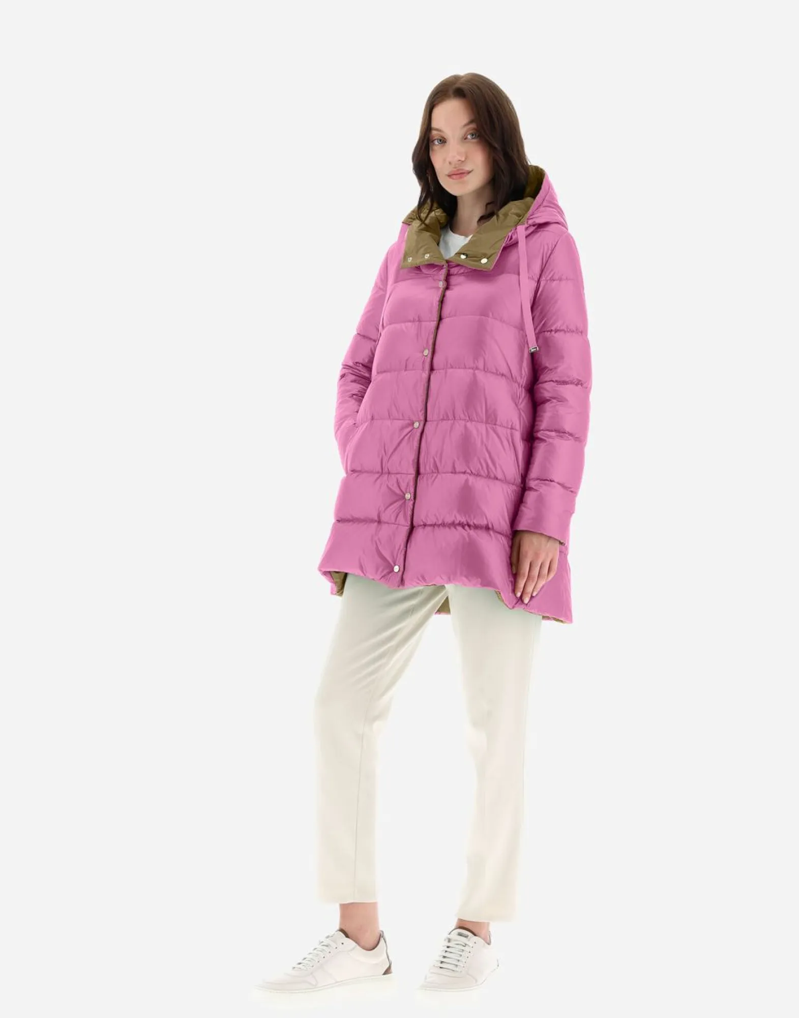Herno Nylon Ultralight Reversible New Techno Taffeta A-Shape Jacket