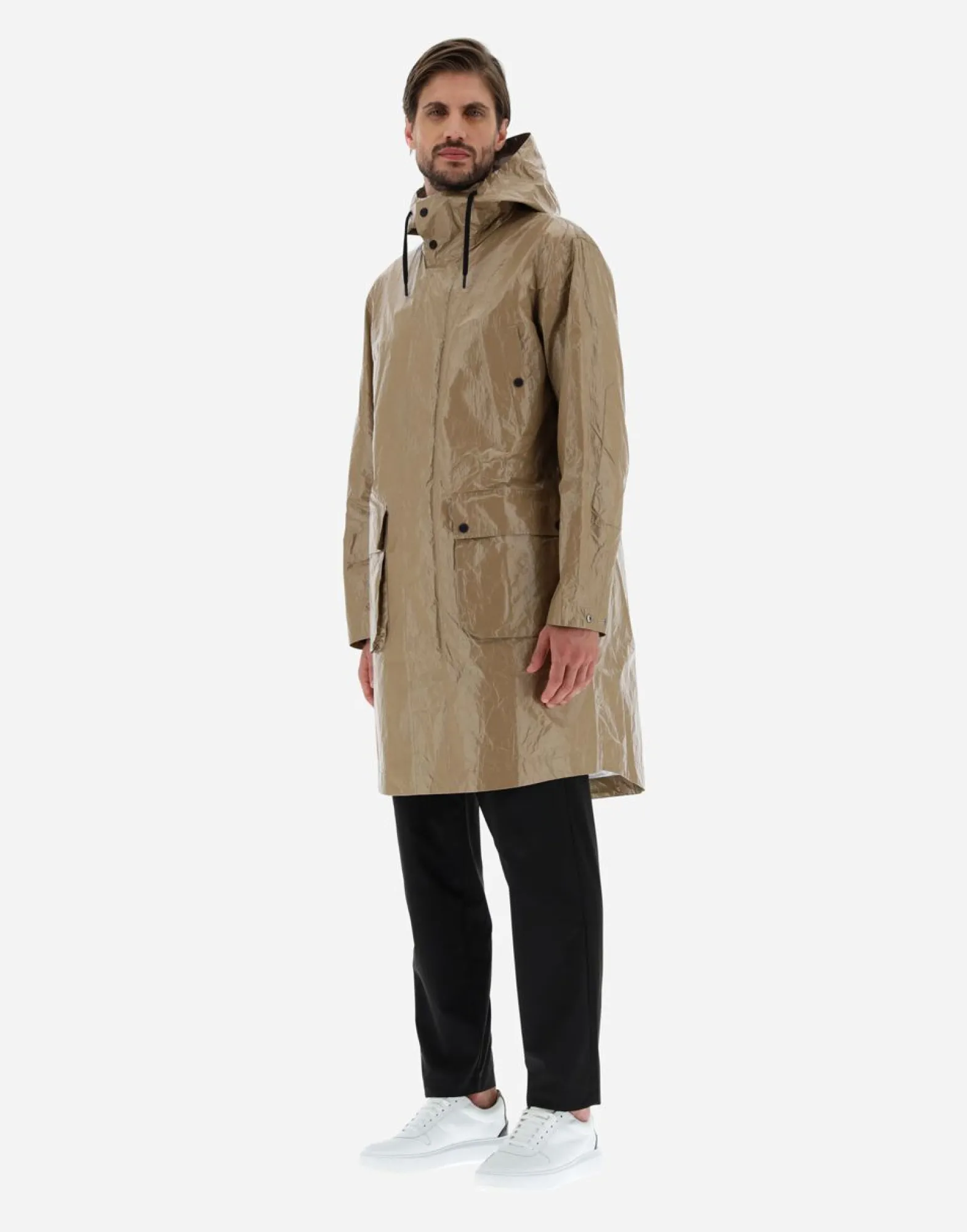 Herno Parka In Techno Paper