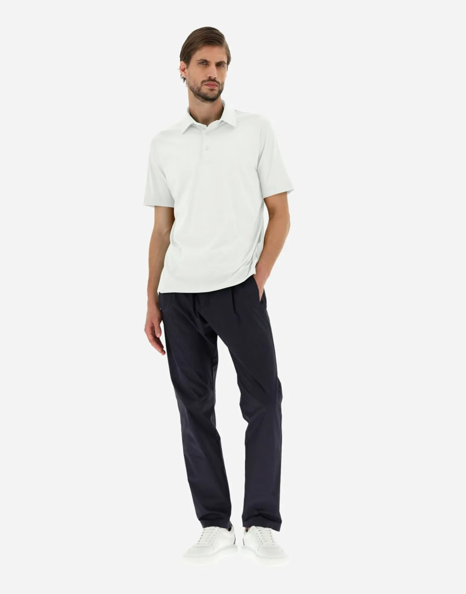 Herno Polo Shirt In Crepe Jersey
