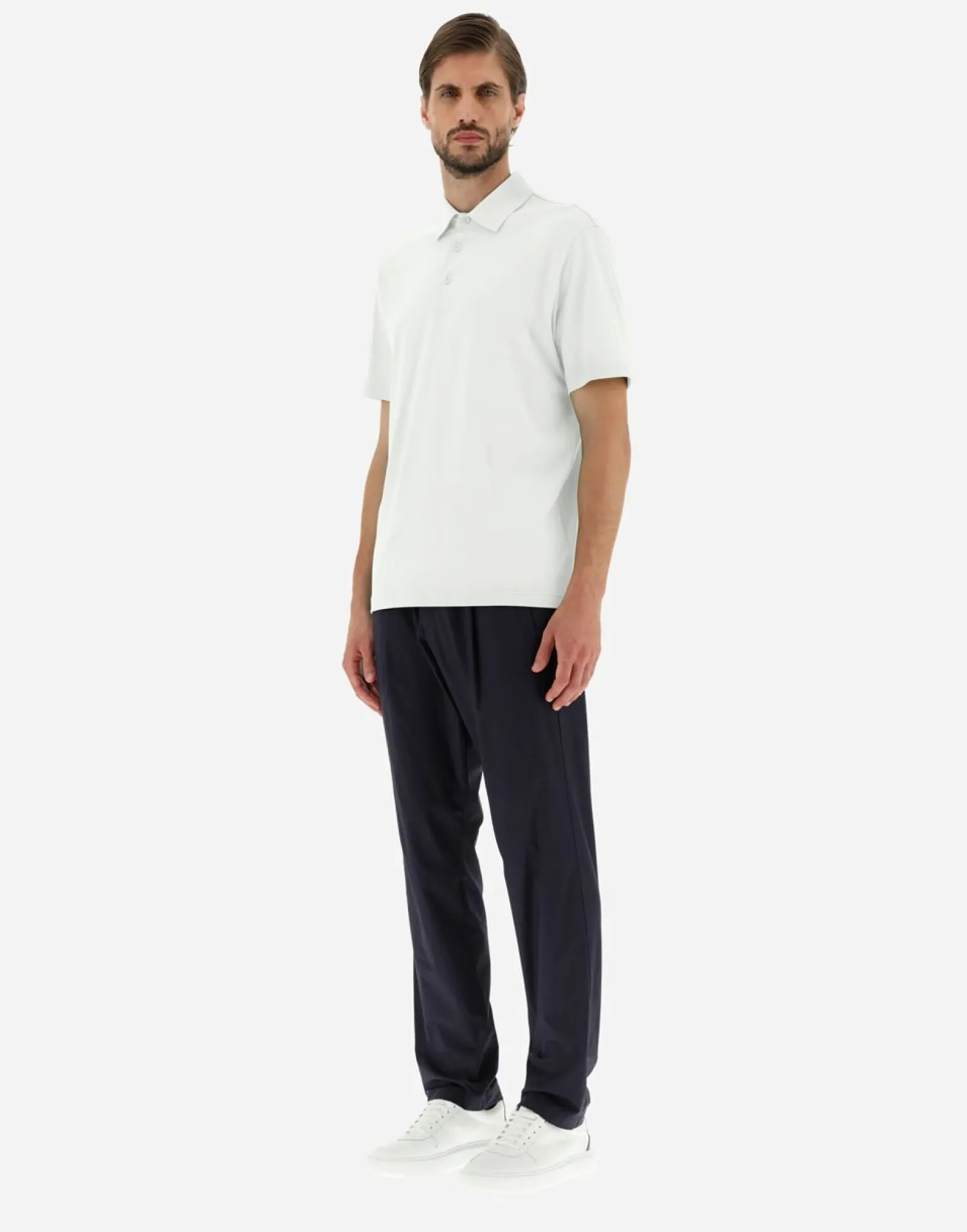 Herno Polo Shirt In Crepe Jersey