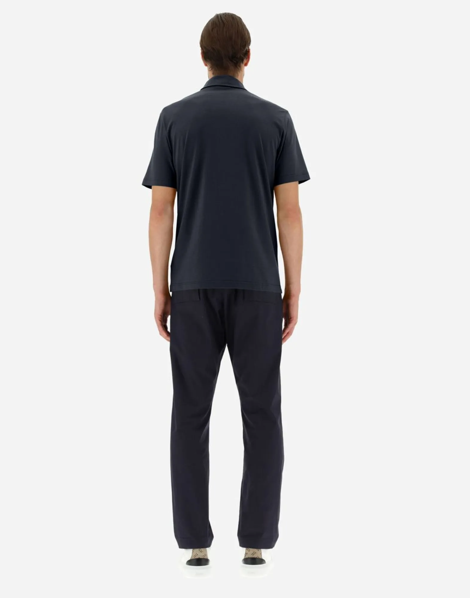 Herno Polo Shirt In Crepe Jersey