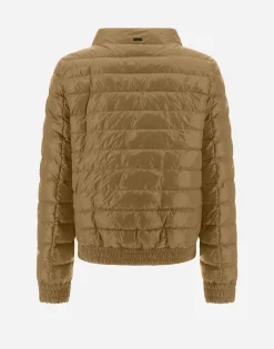 Herno Quilted Bomber Jacket In Gloss