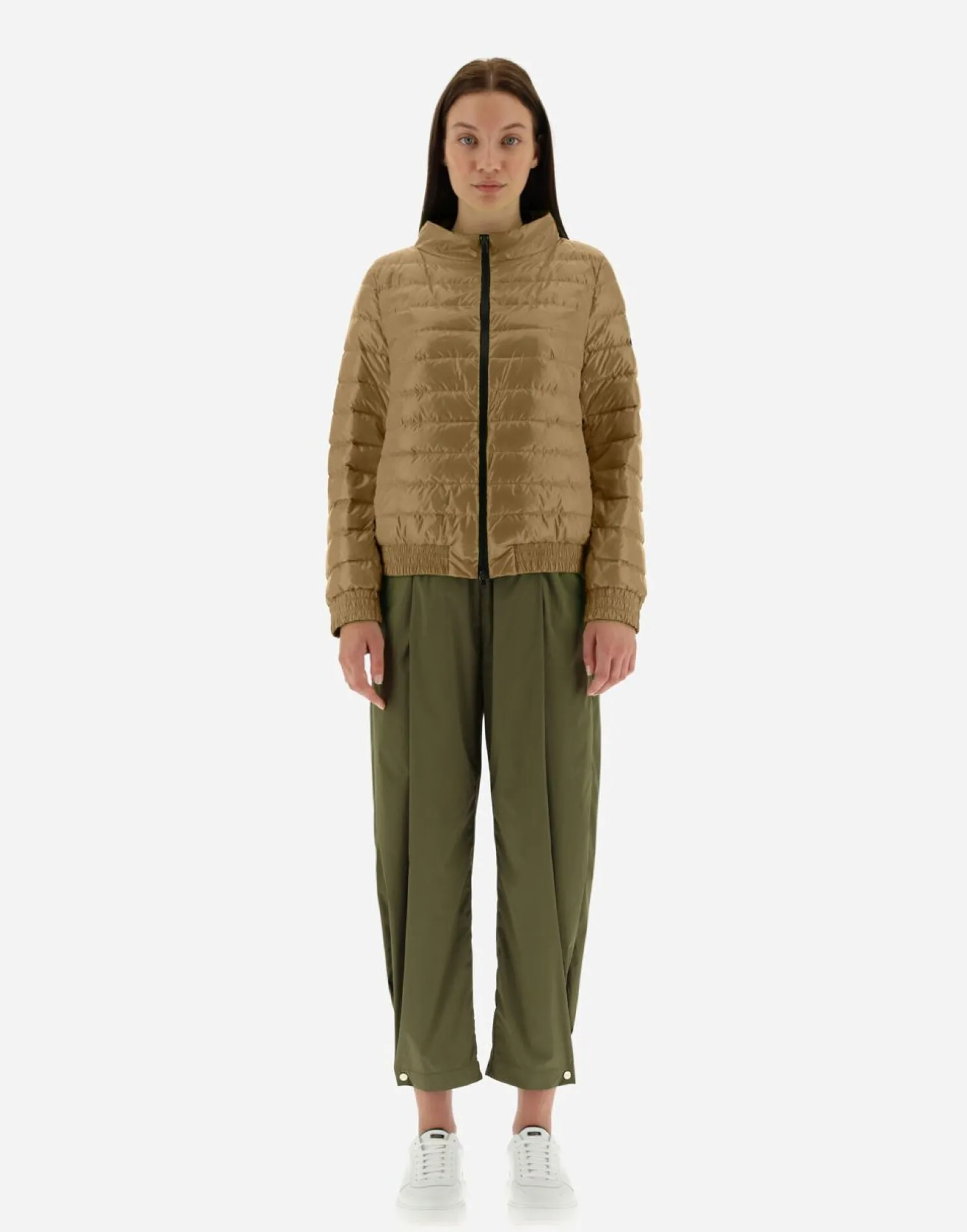 Herno Quilted Bomber Jacket In Gloss