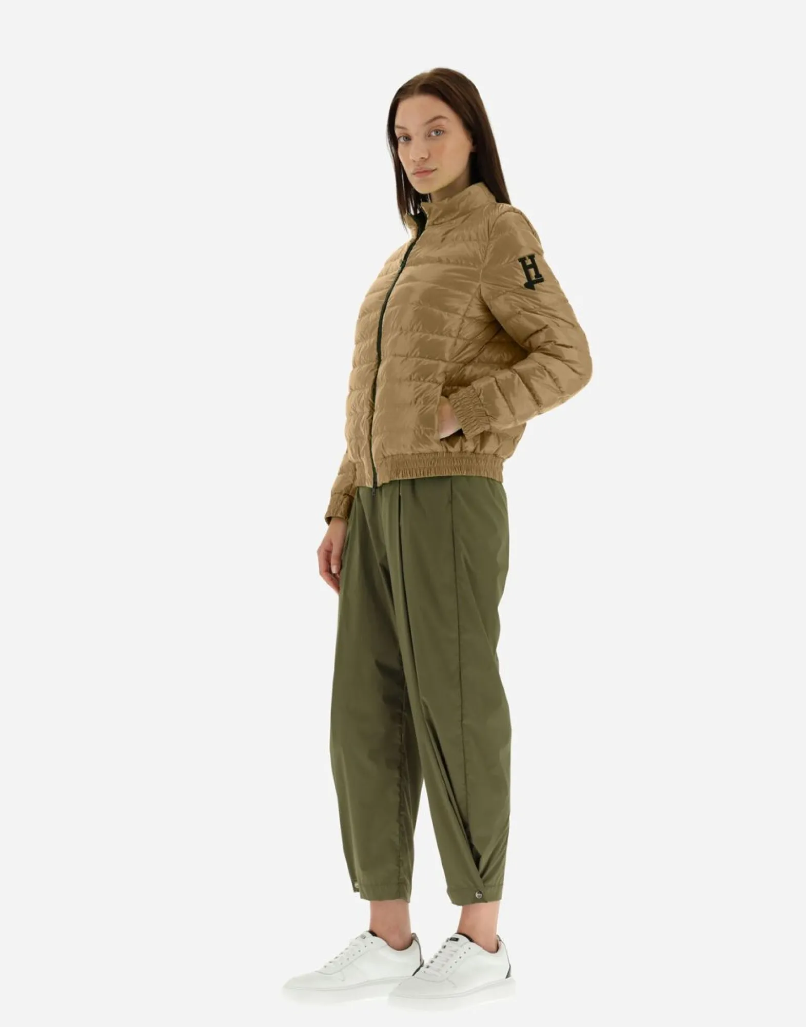 Herno Quilted Bomber Jacket In Gloss