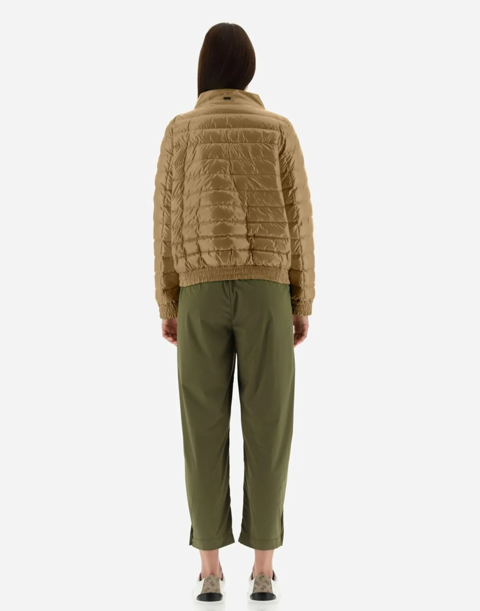 Herno Quilted Bomber Jacket In Gloss