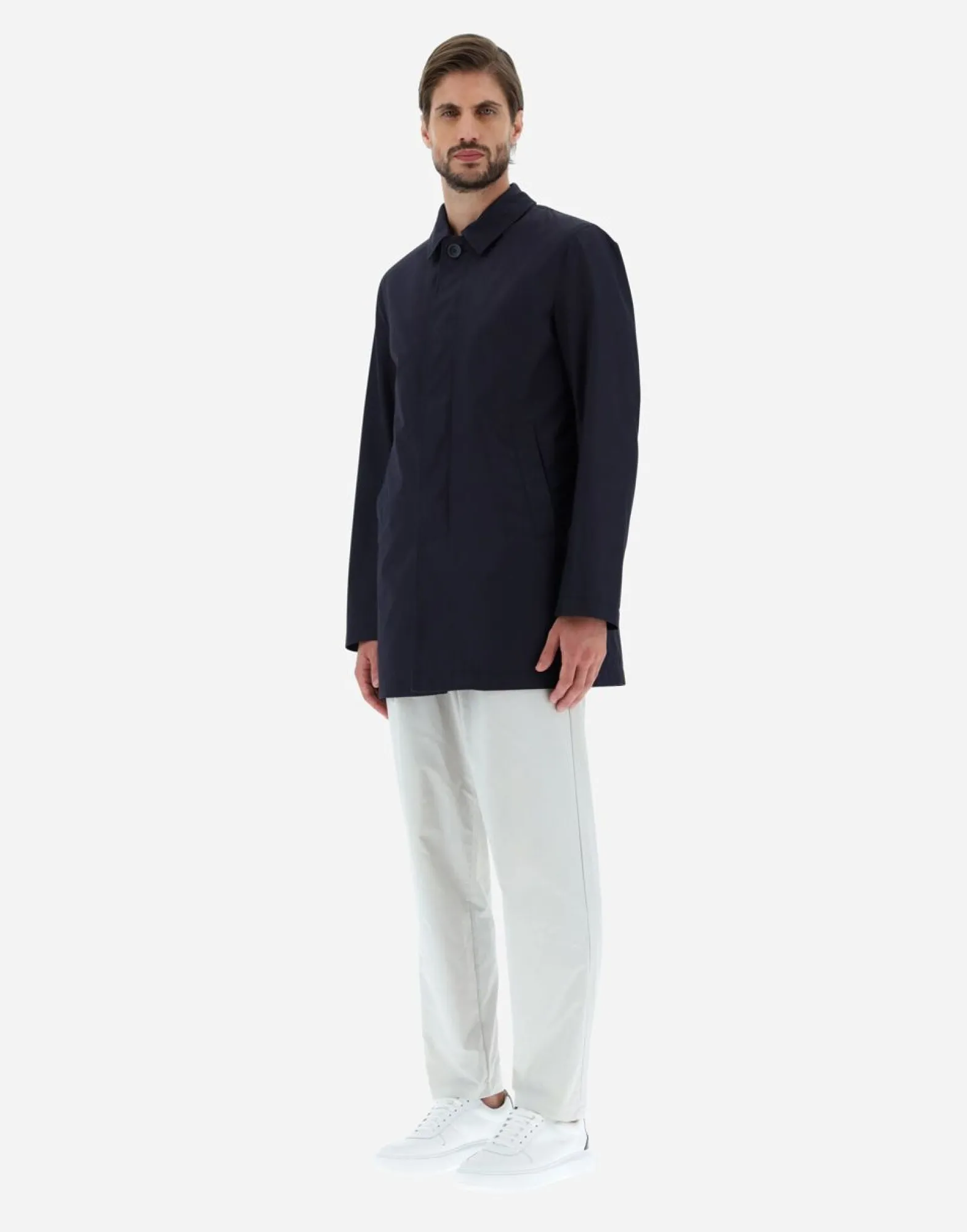 Herno Raincoat In Delon & Nylon Ultralight