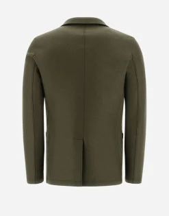 Herno Resort Blazer In Light Boiled Wool