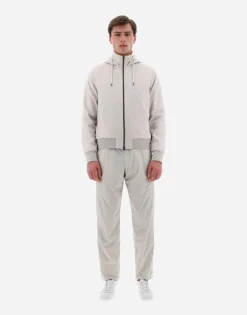 Herno Resort Bomber Jacket In Cashmere & Silk