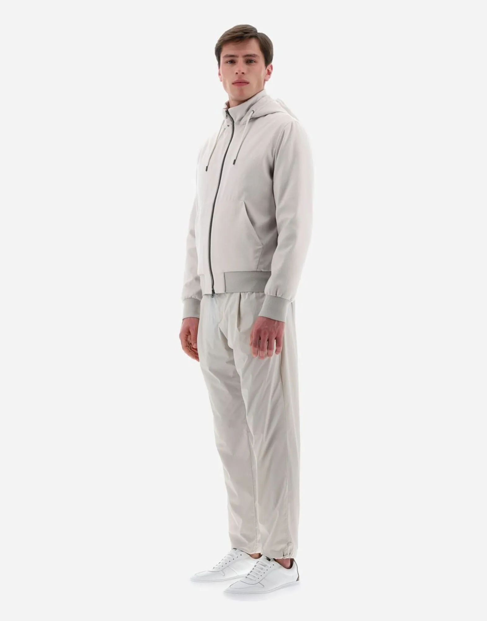 Herno Resort Bomber Jacket In Cashmere & Silk