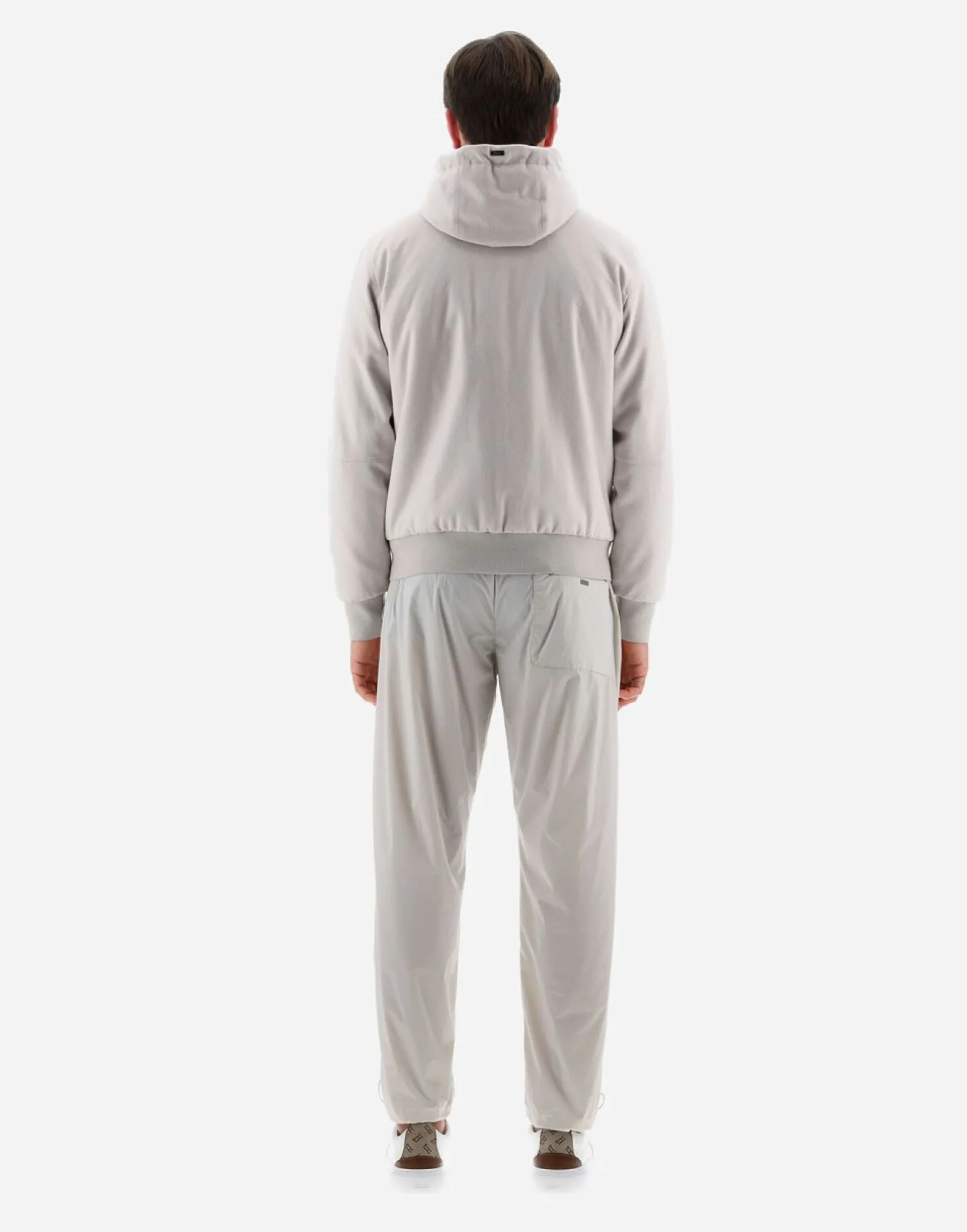 Herno Resort Bomber Jacket In Cashmere & Silk
