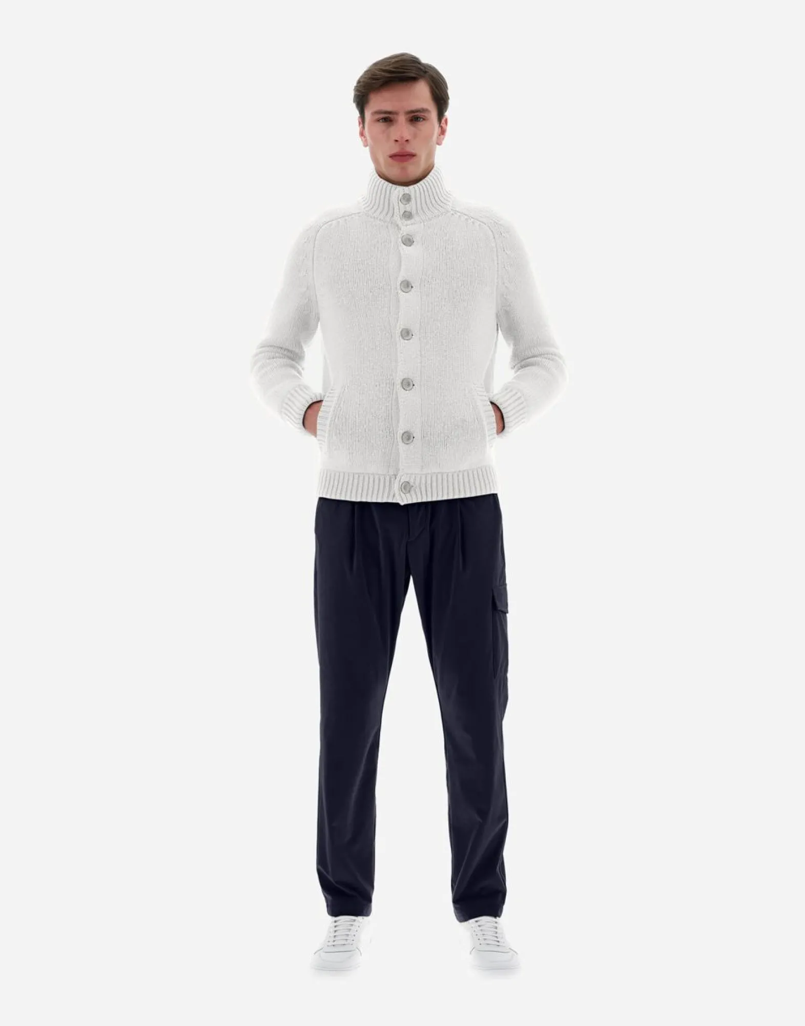Herno Resort Bomber Jacket In Infinity Wool