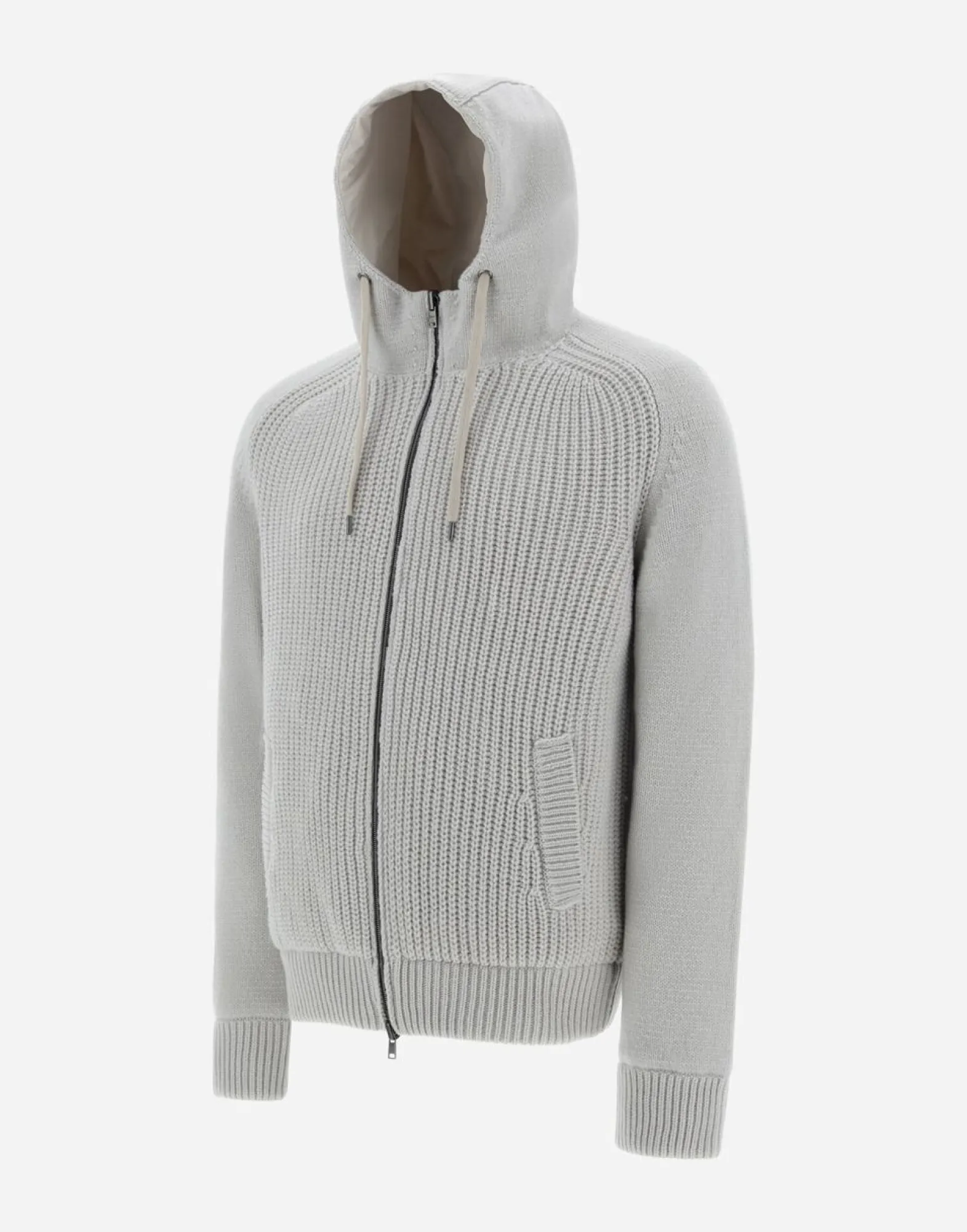 Herno Resort Bomber Jacket In Infinity Mix Knit & Rev Ponente